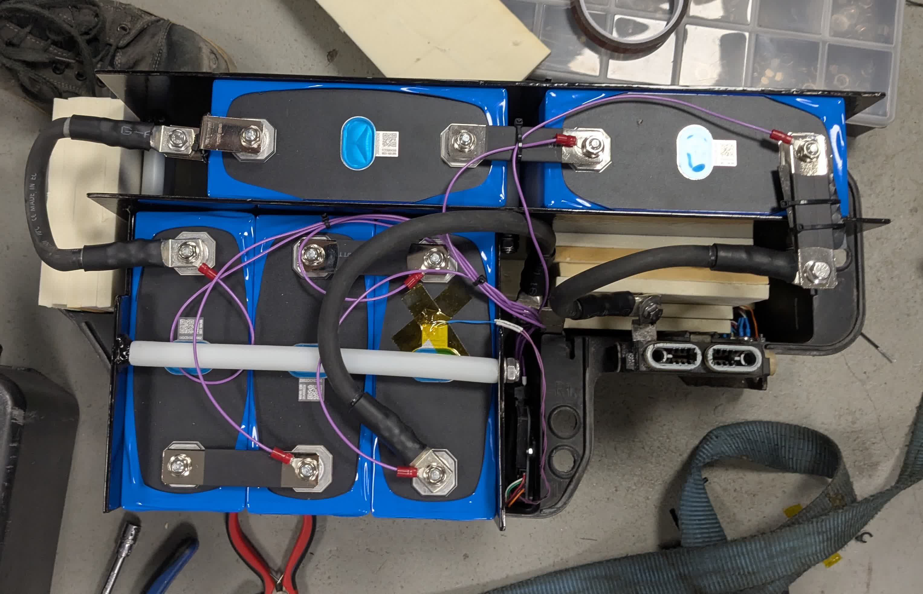 Batterijdoos voor-boven